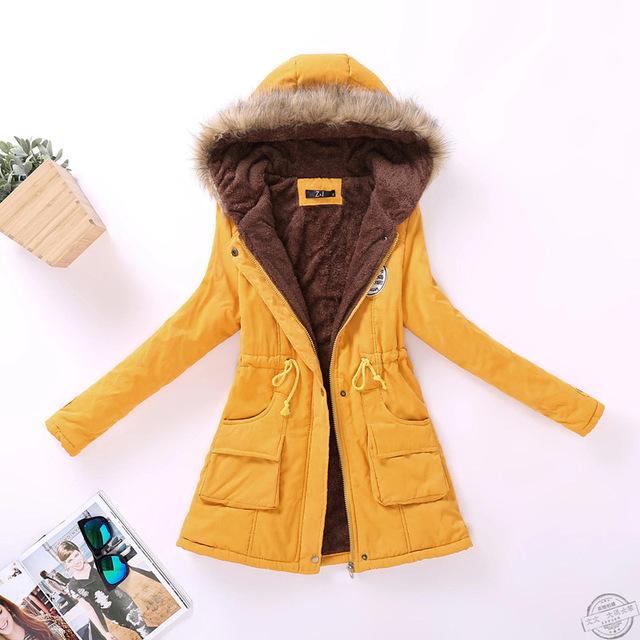 Hooded Medium-Long Casual Parka image 13