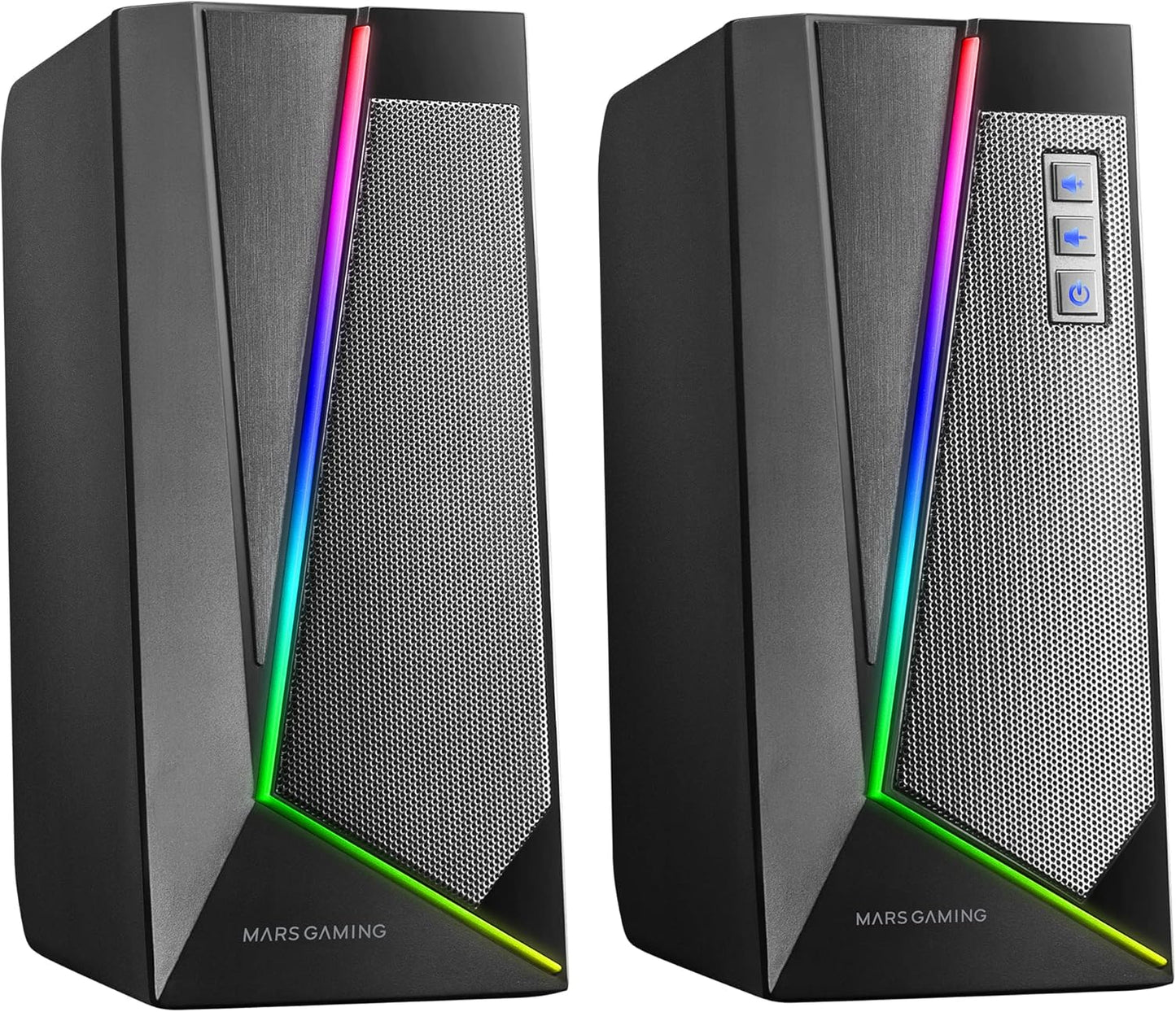 MARSGAMING MS7, Speaker RGB, Bluethooth 5.0 + Jack 3.5, DSP Sound 20W, Black image 2