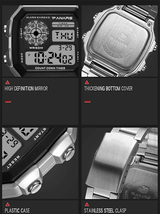 Panars Men's Watches Waterproof Multi-Function Sports Watch image 2