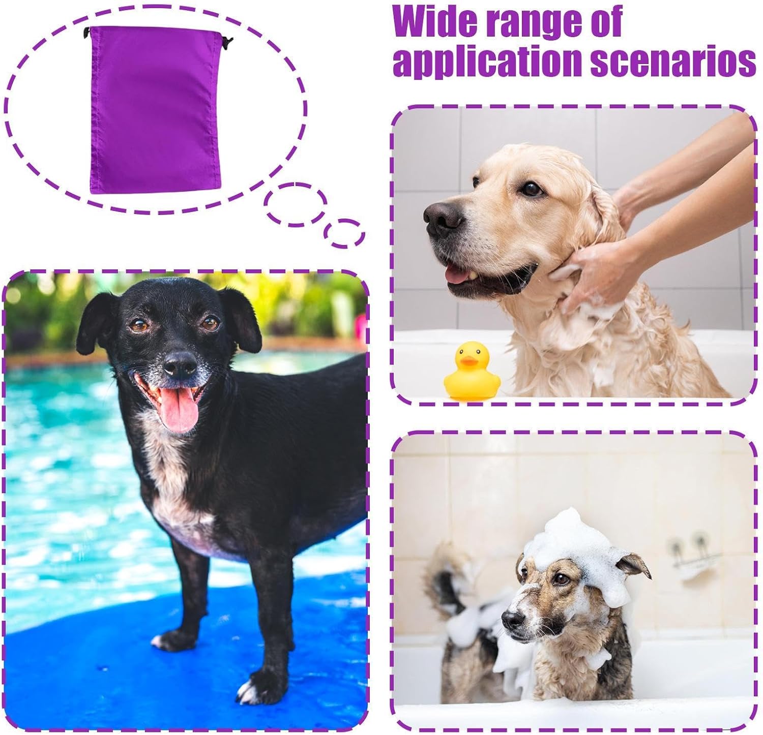 Waterproof Dog Snood Hat: Ear Protection for Baths, Swims, Outdoor Adventures image 1