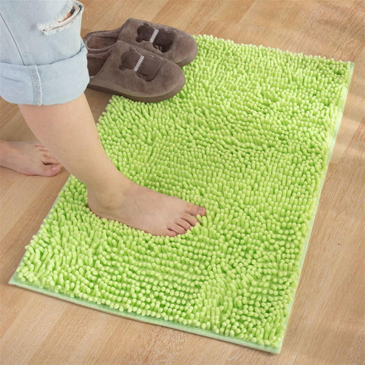Bath Mat High Pile Chenille Non-Slip Rug Washable Bath Mat image 0