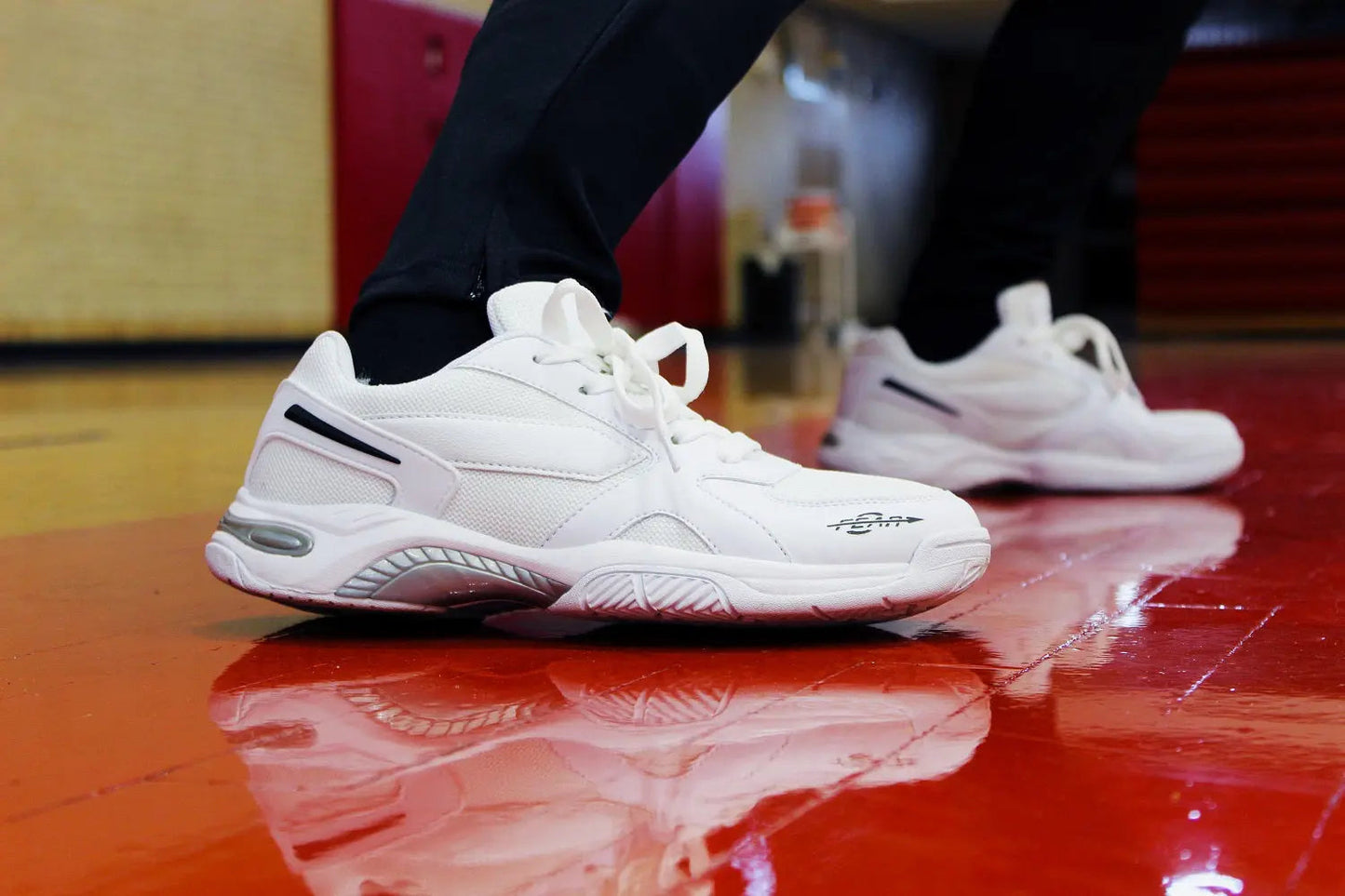 Men's High Arch Firm All-In-One Black Walking Shoes, Comfort & Performance Style image 3