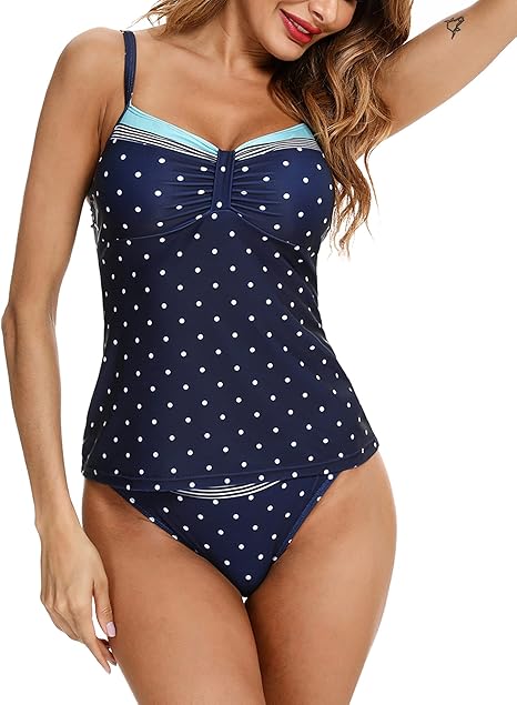 Aottori Tankini Sets for Women UK Ladies Printed Tankinis Swimwear with Shorts image 6