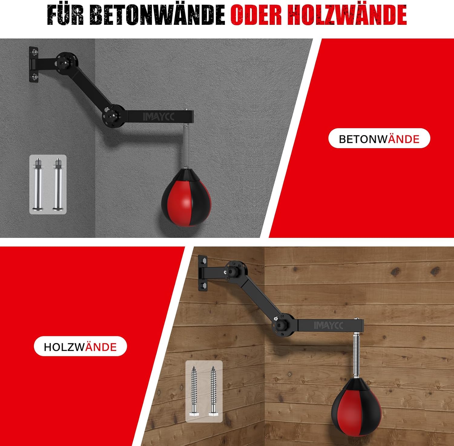 IMAYCC Speed Bag Boxing ,No Bracket image 5