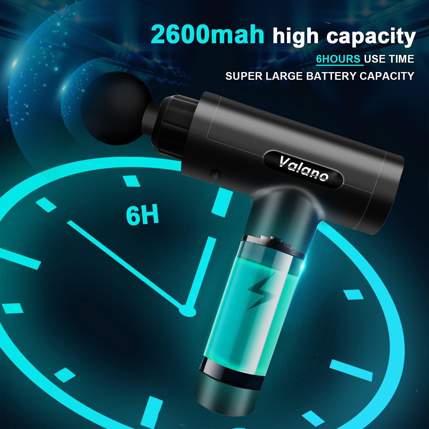 Valano-Massage Gun Deep Tissue, Percussion Muscle Massager with 30 Adjustable image 5