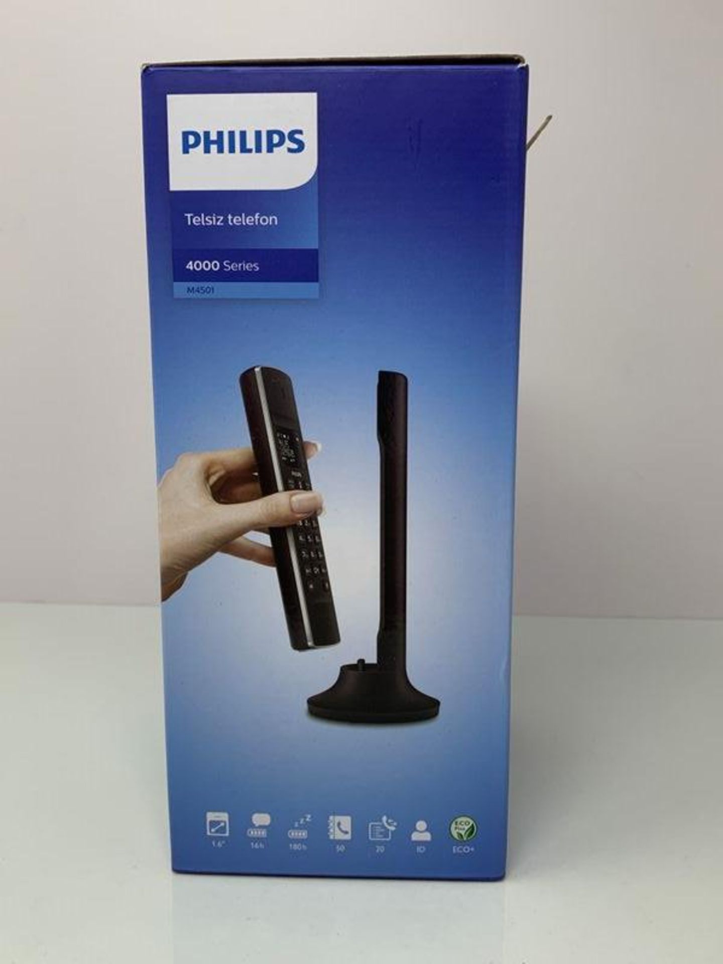 PHILIPS Cordless Phone Linea M4501B01 Single | 1.6-inch Display image 2
