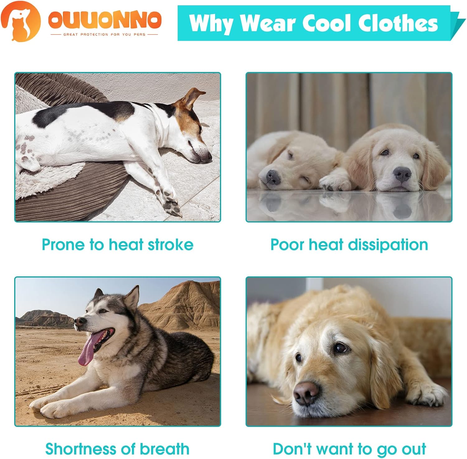 oUUoNNo Dog Cooling Vest,Cooling Vest for Dogs,Cooling Jacket,Pet Cooling Vest image 9