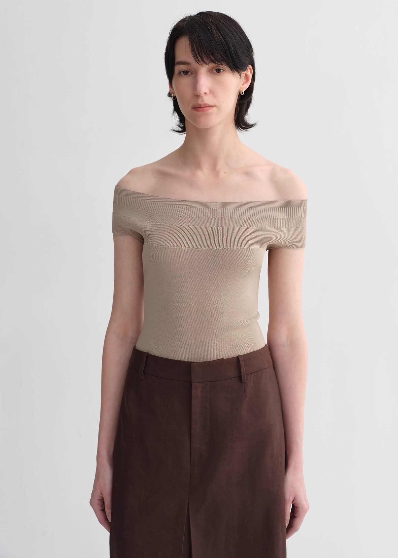 Mulberry Silk Blended One-Shoulder Strapless Elegant Multi-Color Knitted Summer image 12