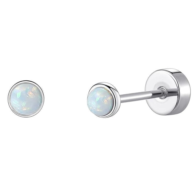 Chic Stainless Steel Heart Moon Studs - Versatile Tragus Cartilage Piercings image 35