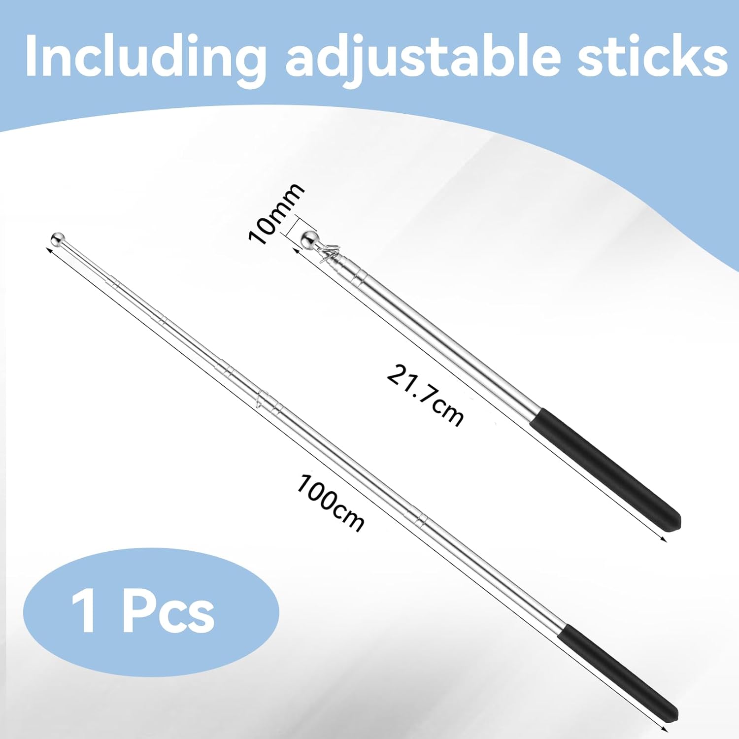 Premium Retractable Teaching Pointer Stick, 39-inch Extendable Stainless Steel  image 4