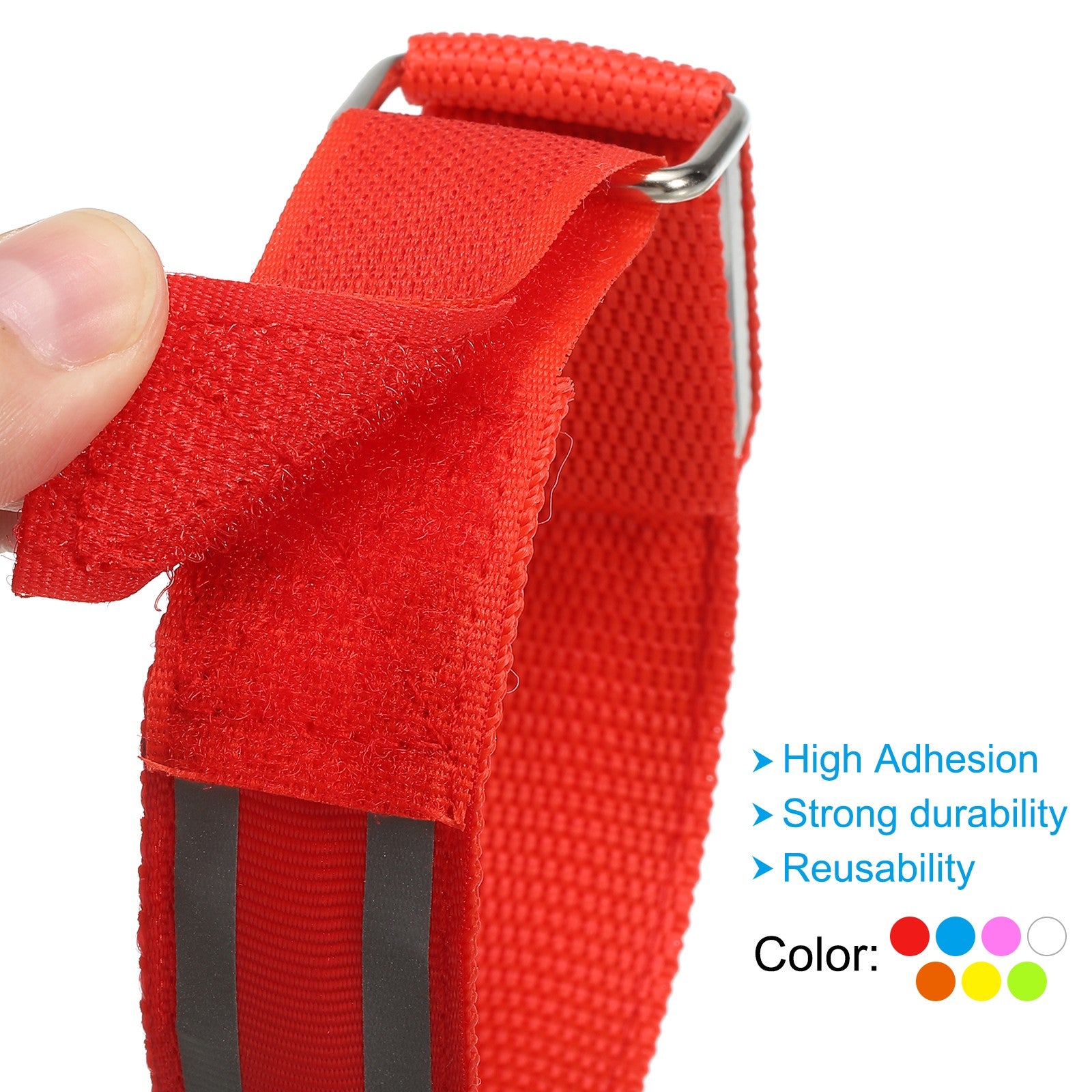 4-Pack Bright LED Light-Up Wristbands for Running, Cycling, Night Safety Glow image 10