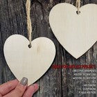 50 Rustic Wooden Hearts for DIY Crafts, Valentine's & Wedding Decor image 4