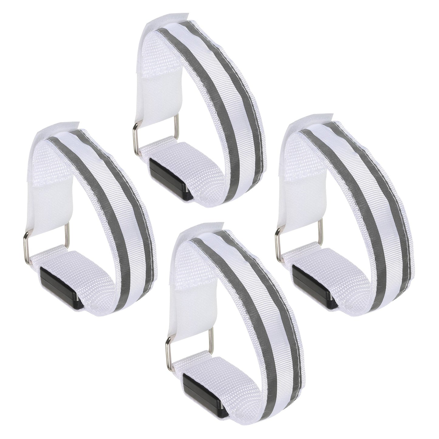 4-Pack Bright LED Light-Up Wristbands for Running, Cycling, Night Safety Glow image 3