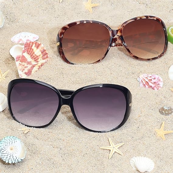 M Classic Bifocal Reading Sunglasses for Women Vintage Reader Glasses Outdoor UV image 5