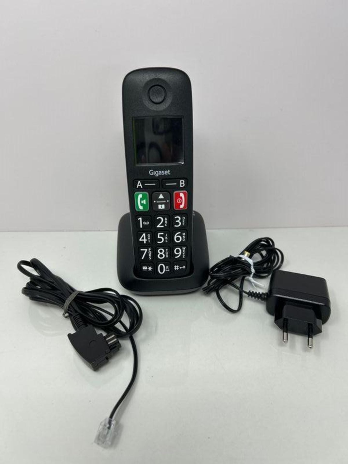 Gigaset E290A Single Cordless Phone - Black (S30852-H2921-L101) image 1