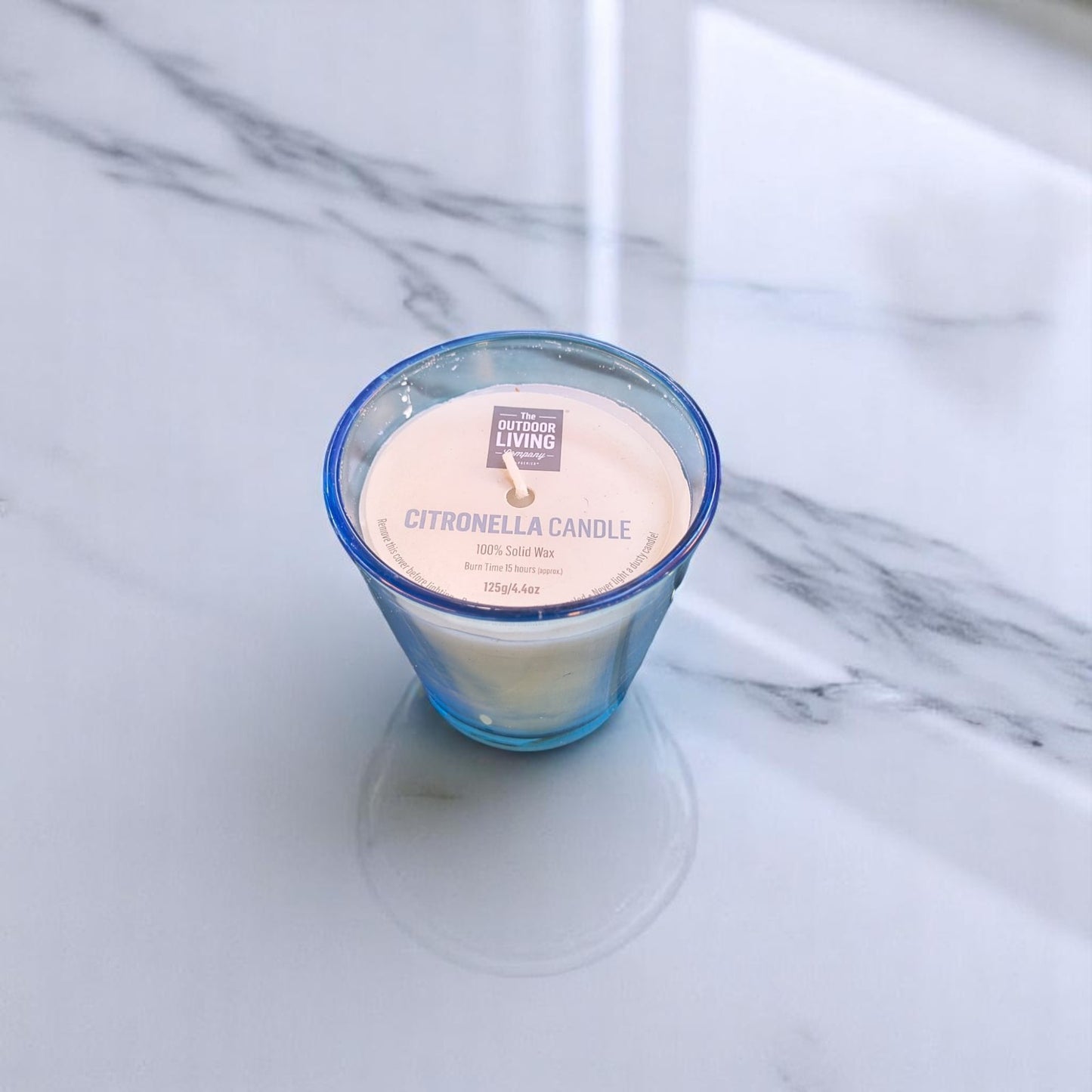 Citronella Candles Outdoor – 2/4 Pack Insect Repellent Candles in Colored Glass image 1