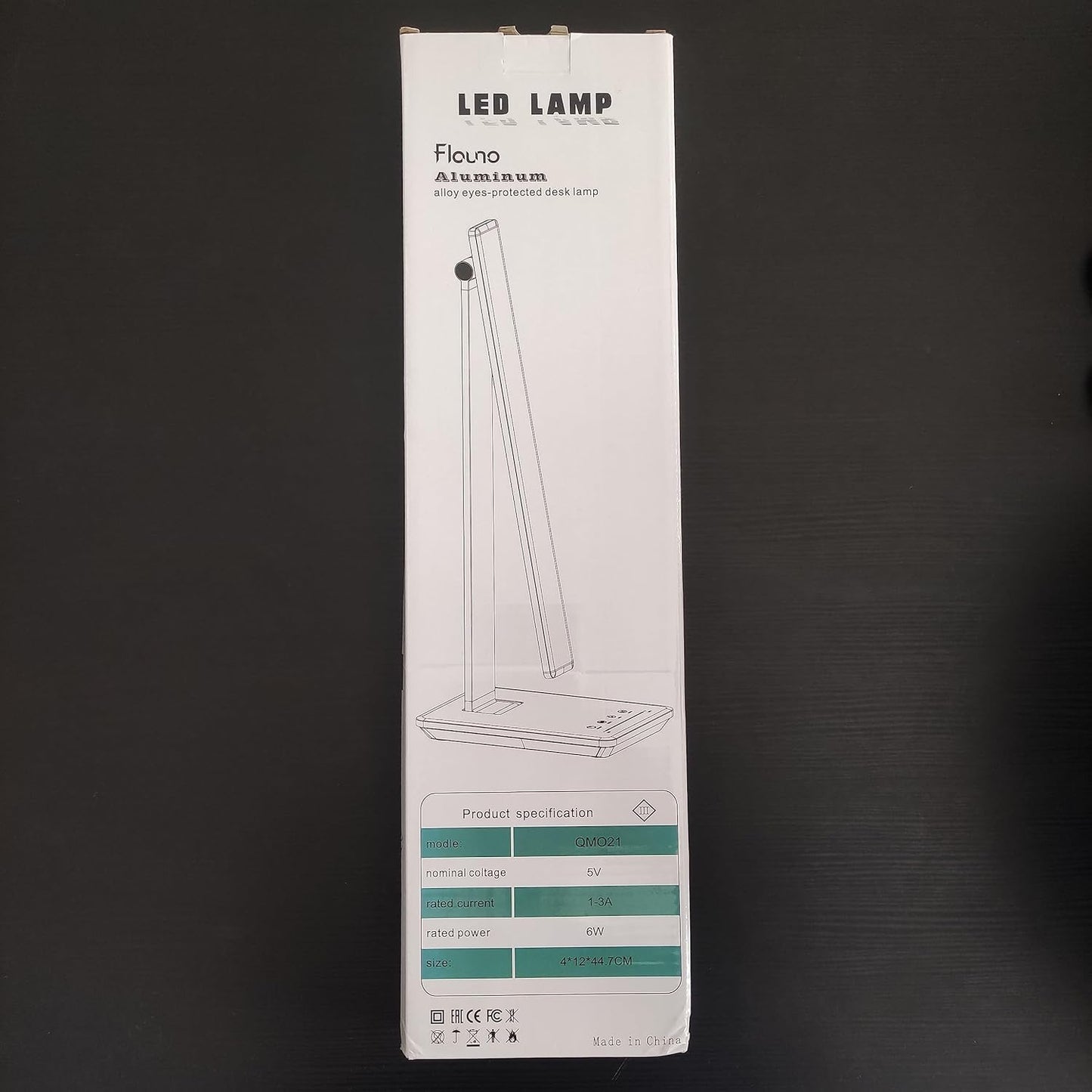 Maxter Silver Wireless LED Desk Lamp – 550 lumens, Touch Dimming, USB Charging image 7