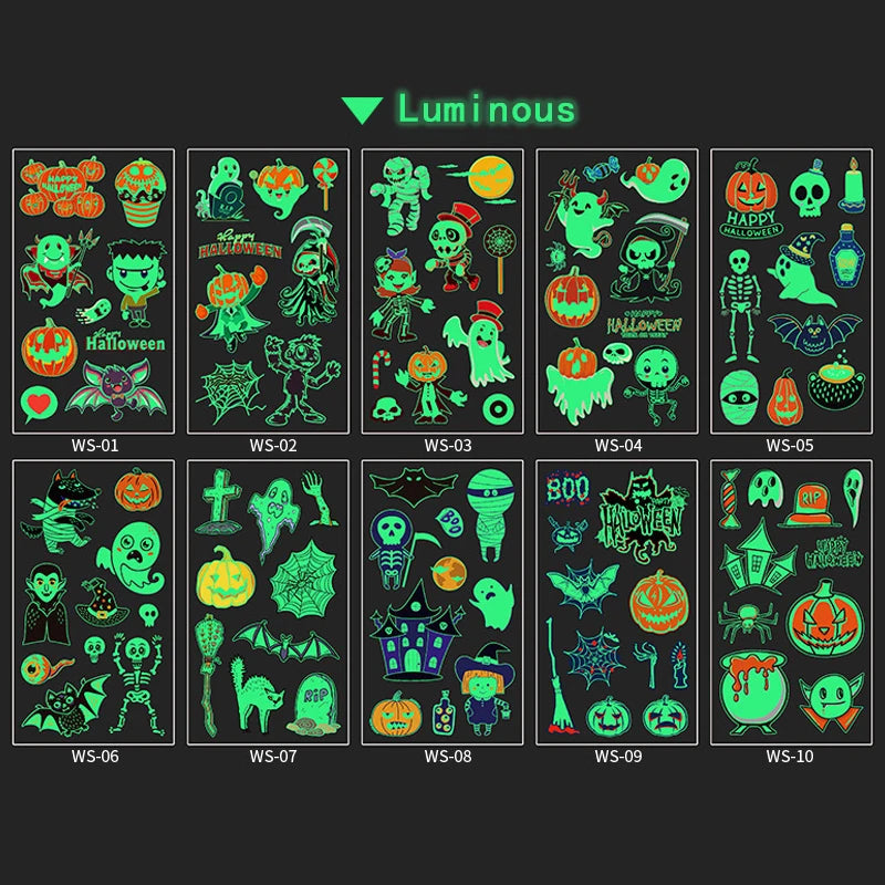 Halloween Decoration Horrible Bloody Handprint Stickers Halloween Window Wall image 11