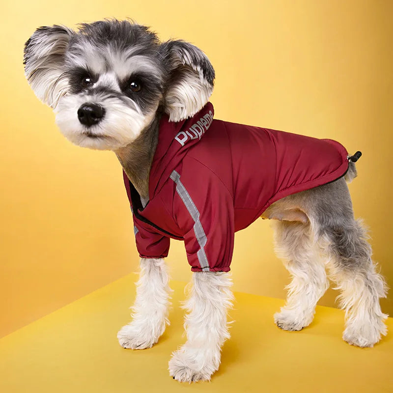 Waterproof Dogs Clothes Reflective Pet Coat for Small Medium Dogs Winter Warm image 3