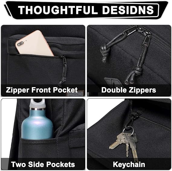 Kasgo School Backpack, Lightweight Water-Resistant Rucksack Large Capacity Backp image 2