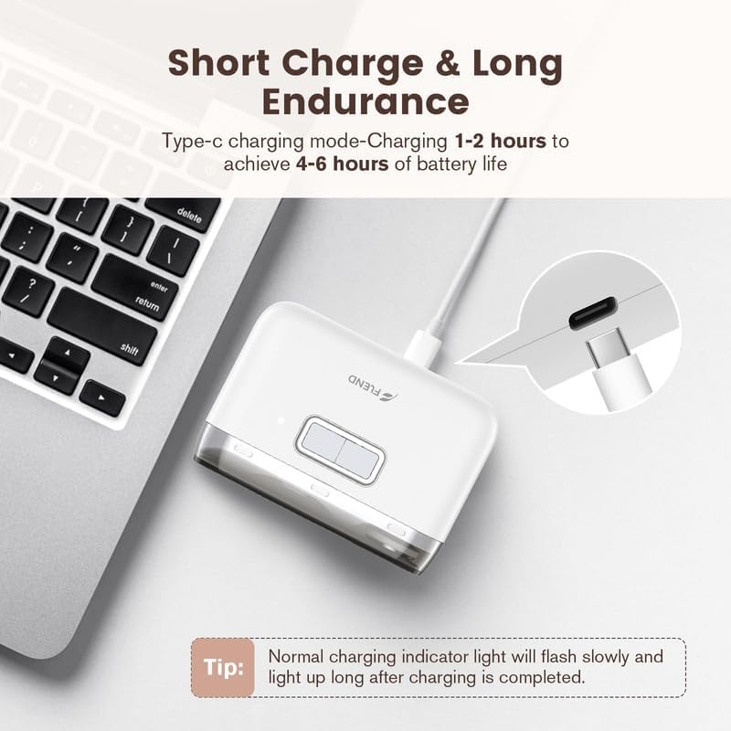 FLEND D604 Electric Nail Clipper – 2-in-1 Auto Trimmer & File with LED Light image 8