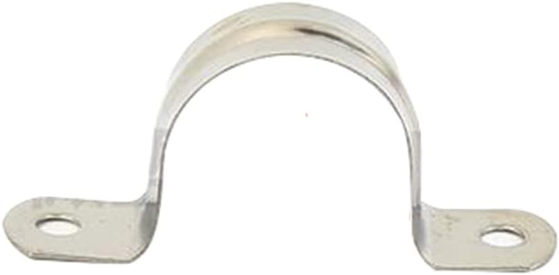 MACHSWON 10-Pack 22mm 304 Stainless Steel Rigid Two-Hole U-Tube Pipe Clamps image 2