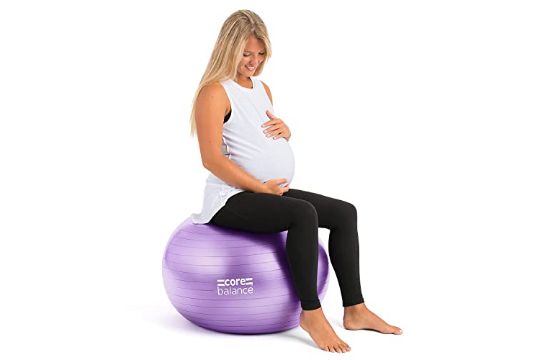 Core Balance Pregnancy Ball Anti Burst For Birthing Labour Pre Natal Exercise Wi image 0