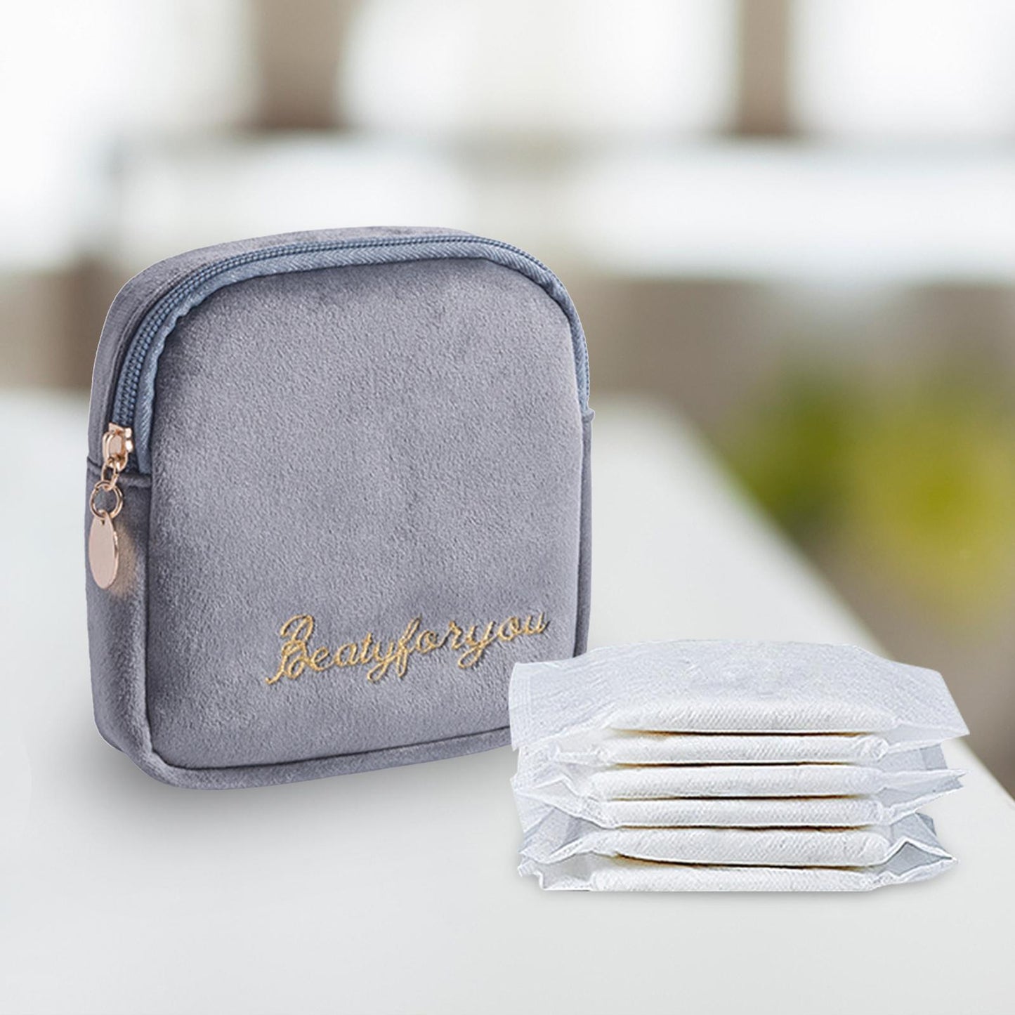 Period Bag for Teen Girls, Sanitary Napkin Storage Bag image 5