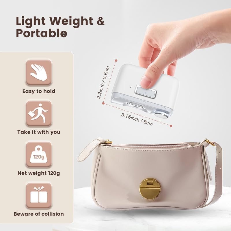 FLEND D604 Electric Nail Clipper – 2-in-1 Auto Trimmer & File with LED Light image 1