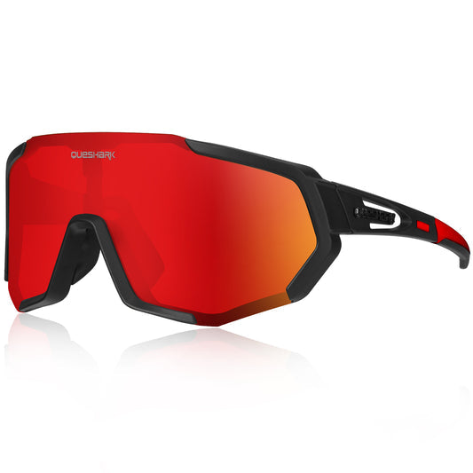QE48 Performance Polarized Cycling Sunglasses with 5 Interchangeable UV400 Lens image 0