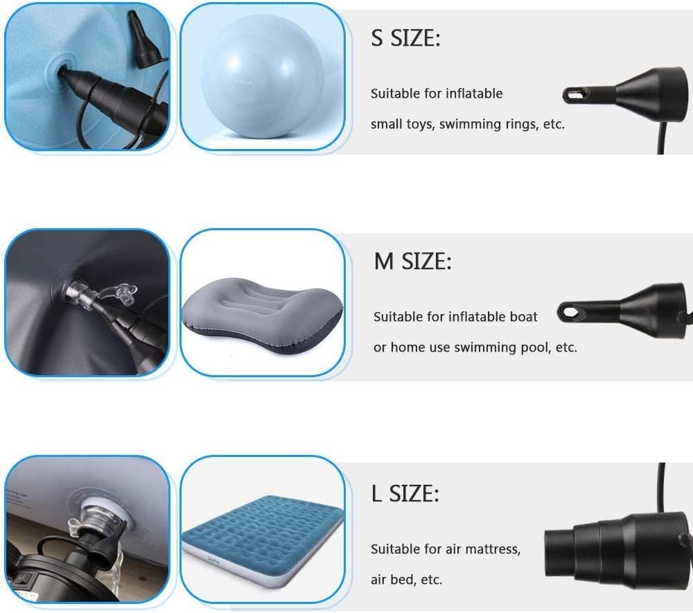 Air Pumps for inflatables, Battery Powered Portable Electric Pump image 6