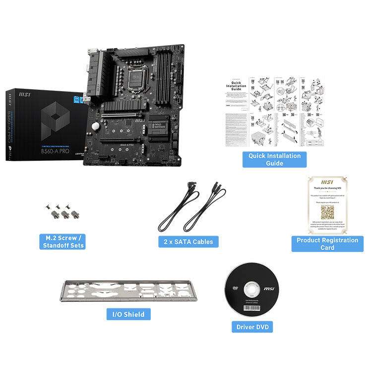 Used MSI B560-A PRO Motherboard Supports 10th/11th Gen Intel Core /Pentium image 5