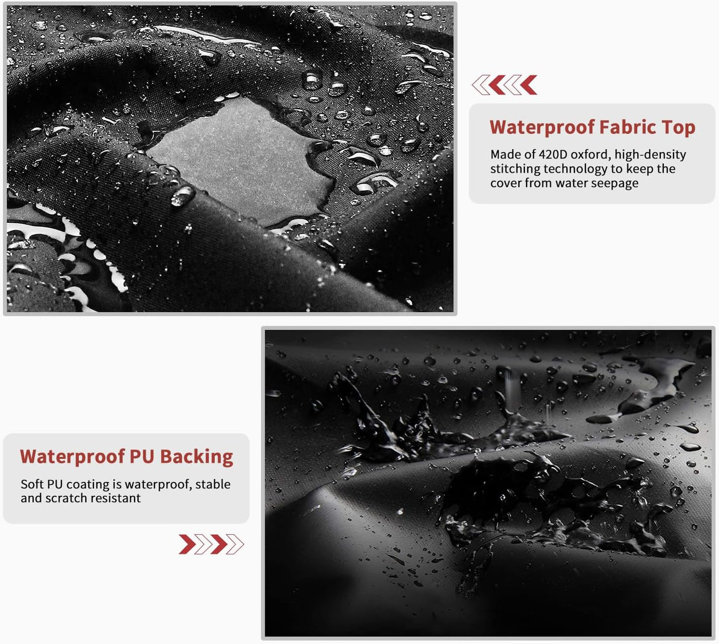 Dokon Garden Furniture Covers Waterproof, Garden Table Cover with Air Vent, image 2