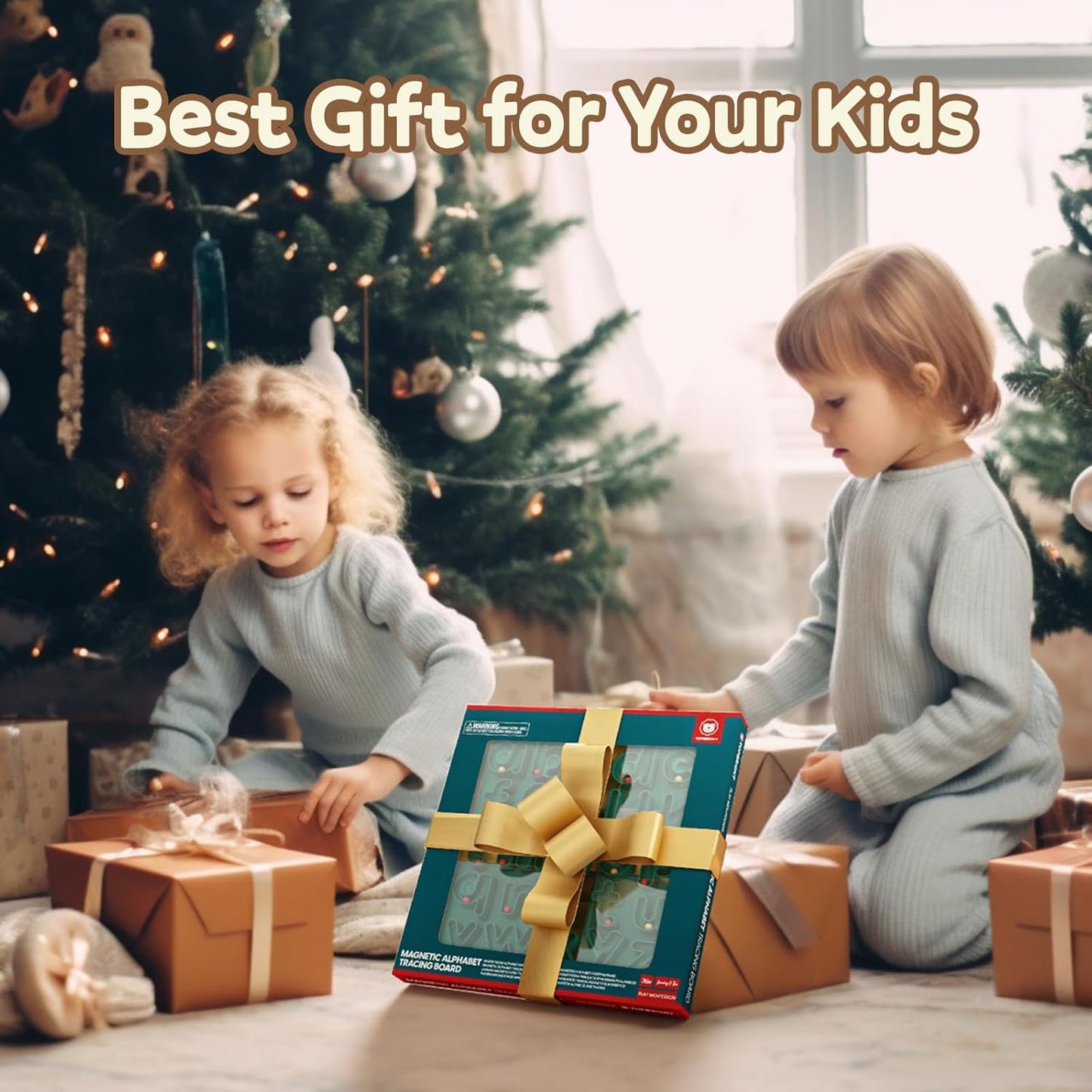 TOP BRIGHT Magnetic Alphabet Game for 3 4 5 Years Old image 5