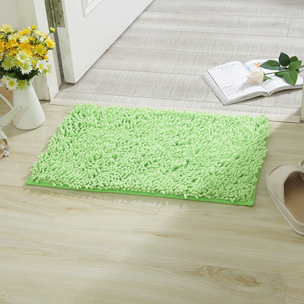 Bath Mat High Pile Chenille Non-Slip Rug Washable Bath Mat image 2