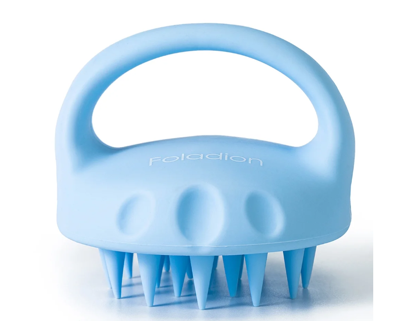 Foladion Silicone Manual Scalp Massager Exfoliator Waterproof Head Scrubber image 0