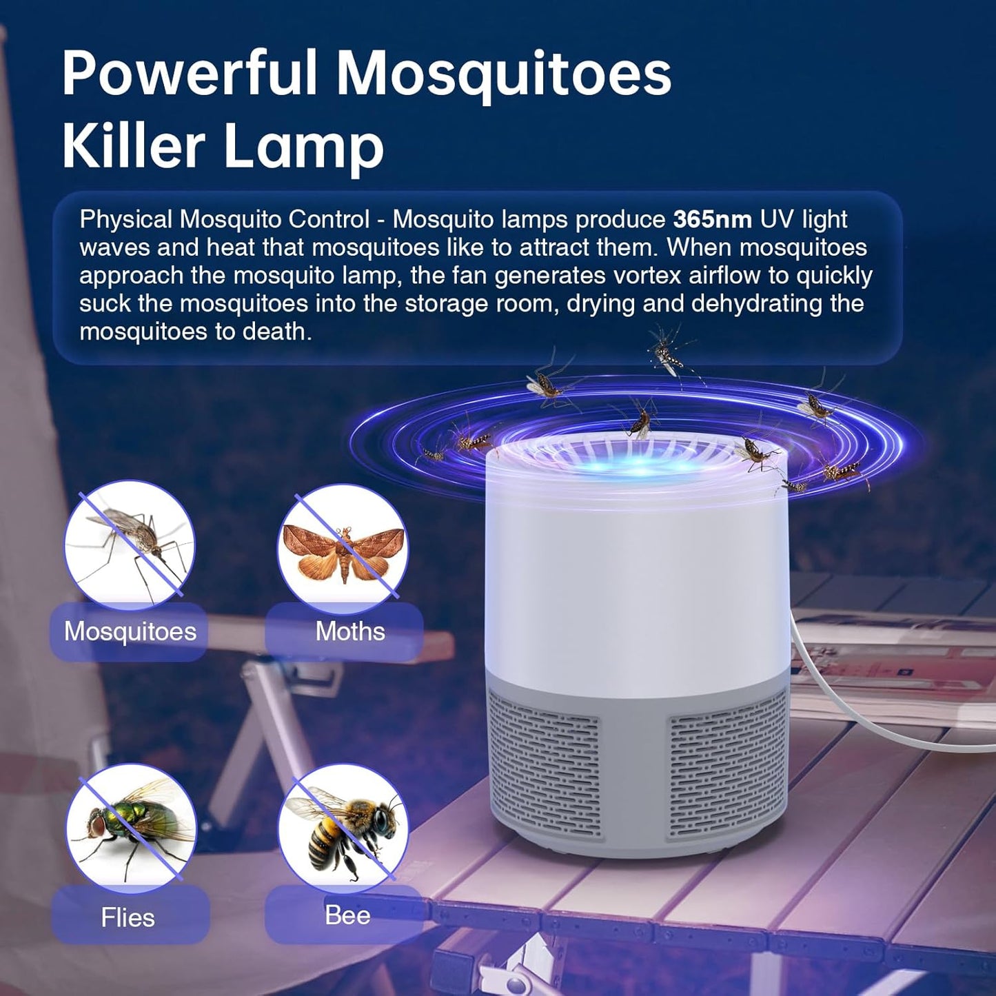 Insect Killer USB Electric Fly Trap Mosquito Trap Mosquito Lamp image 5
