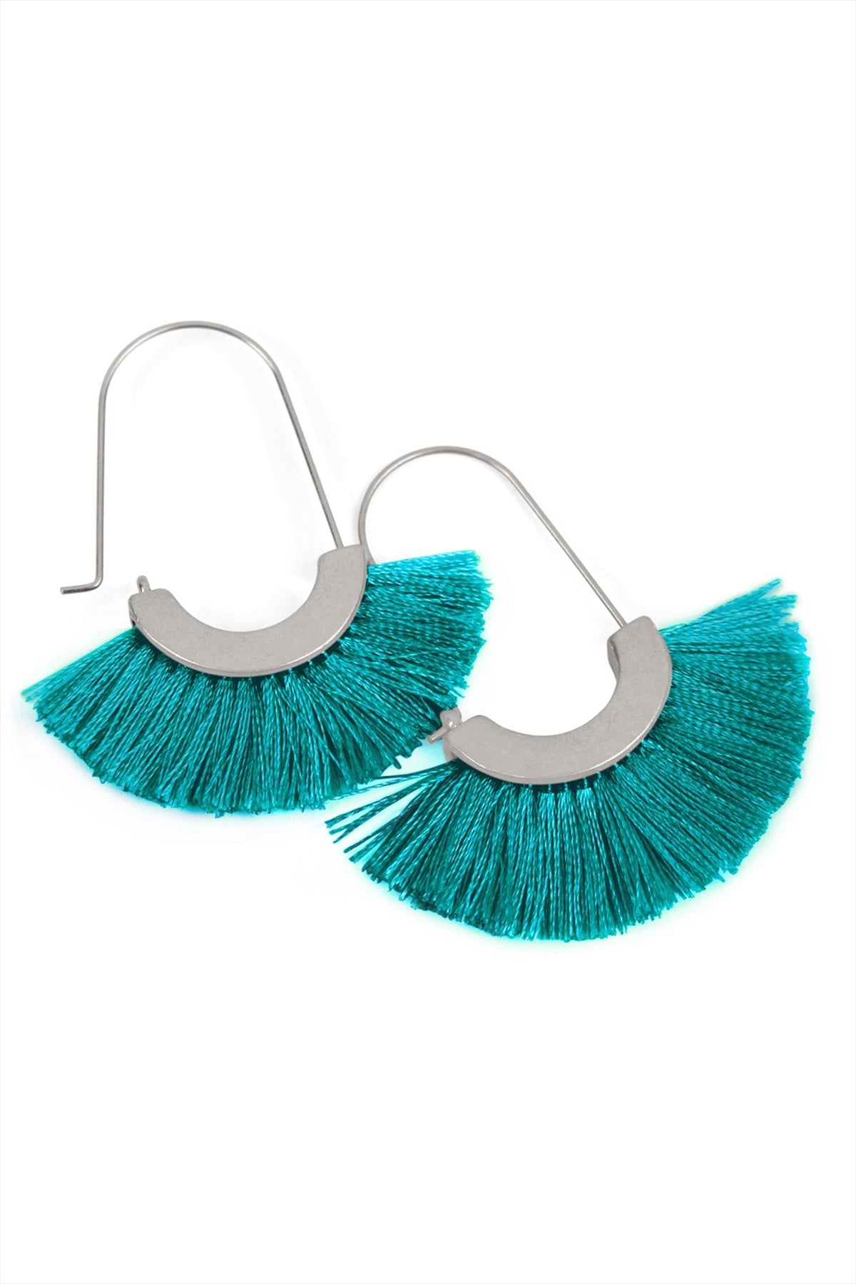 Mye1038 - Fan Shape Drop Hoop Earrings image 21