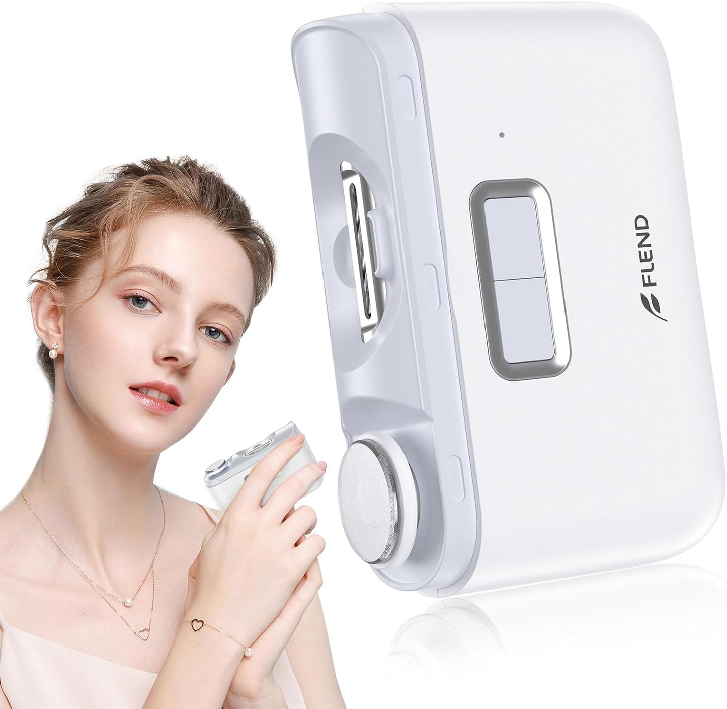 FLEND D604 Electric Nail Clipper – 2-in-1 Auto Trimmer & File with LED Light image 0