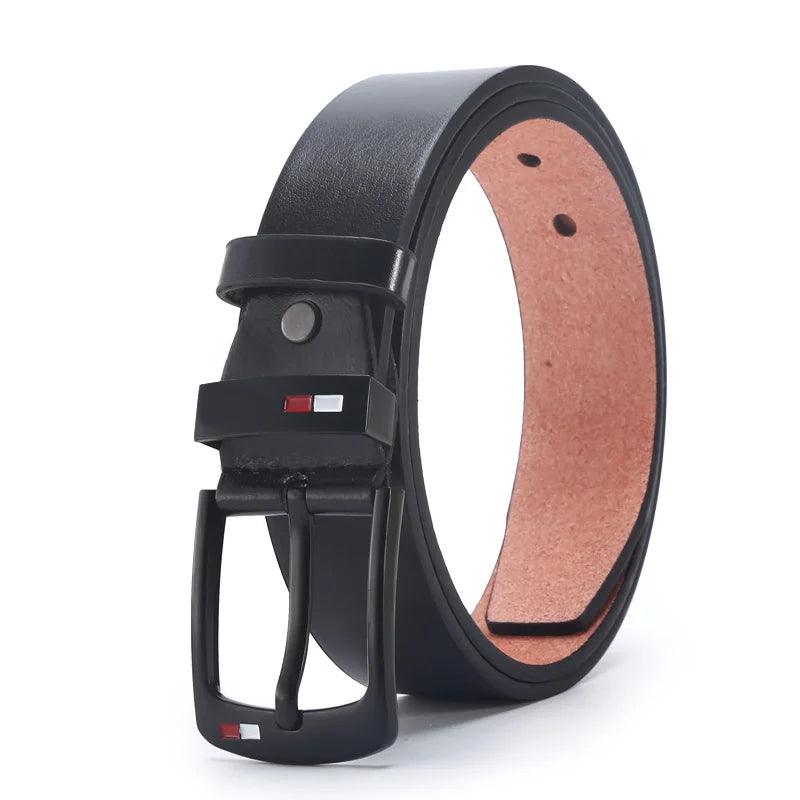 Luxury Brand Men's Slide Buckle Belt Synthetic Leather. image 5