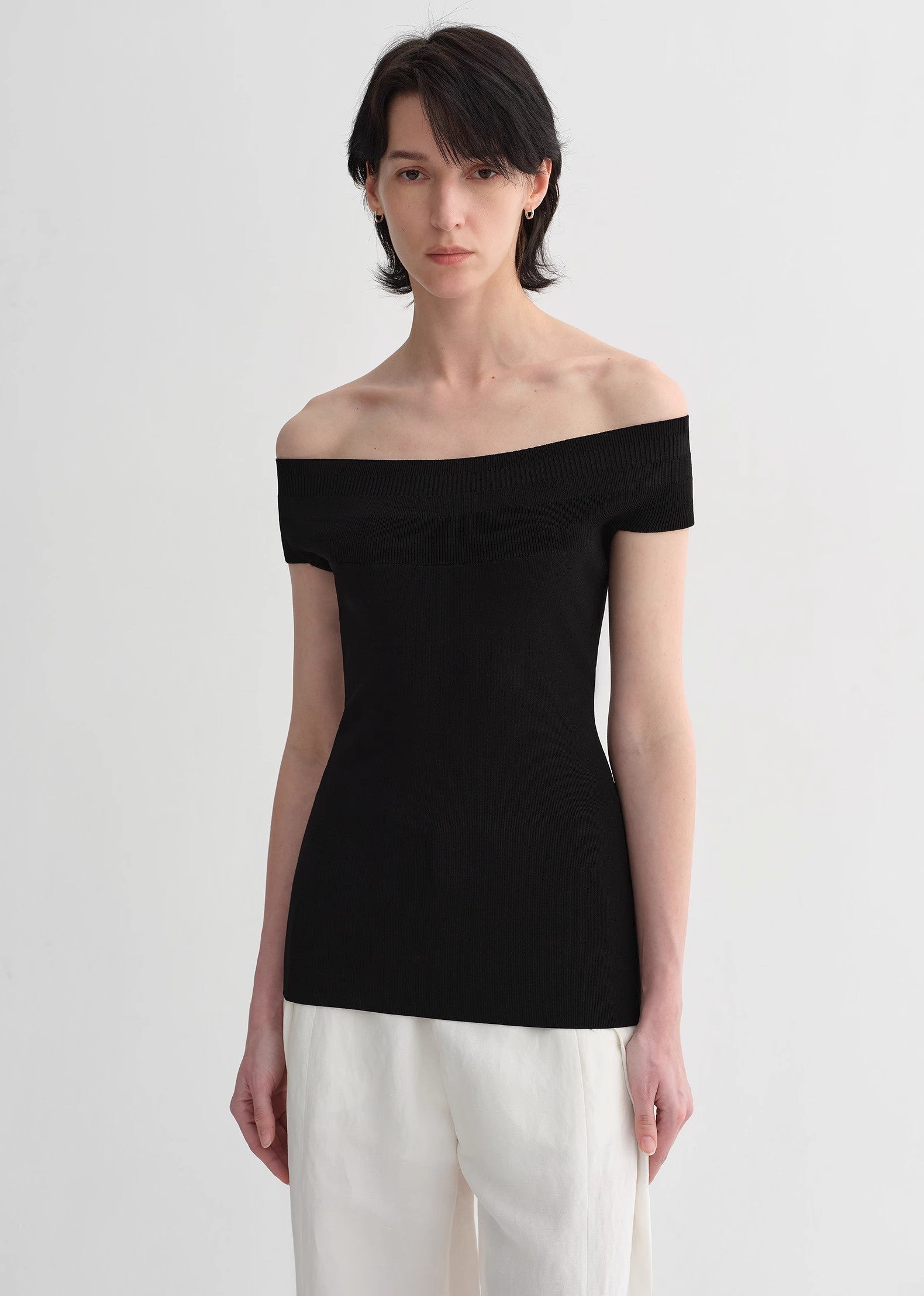 Mulberry Silk Blended One-Shoulder Strapless Elegant Multi-Color Knitted Summer image 8