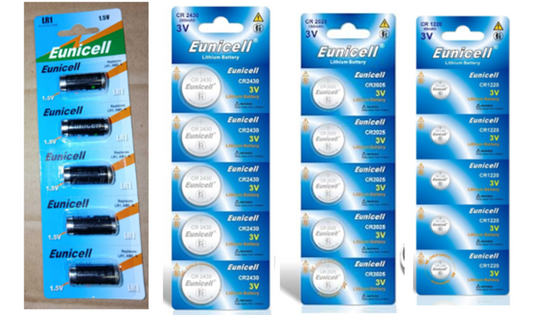 10x Eunicell Battery/Cell - CR2032, CR2025, CR2430, CR1220, AG1, AG3, AG11, AG13 image 0