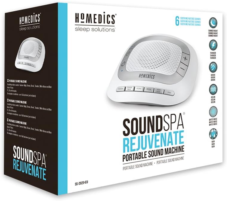 HoMedics SoundSpa Rejuvenate Machine Improve Sleep Quality+Increase Concentratio image 0