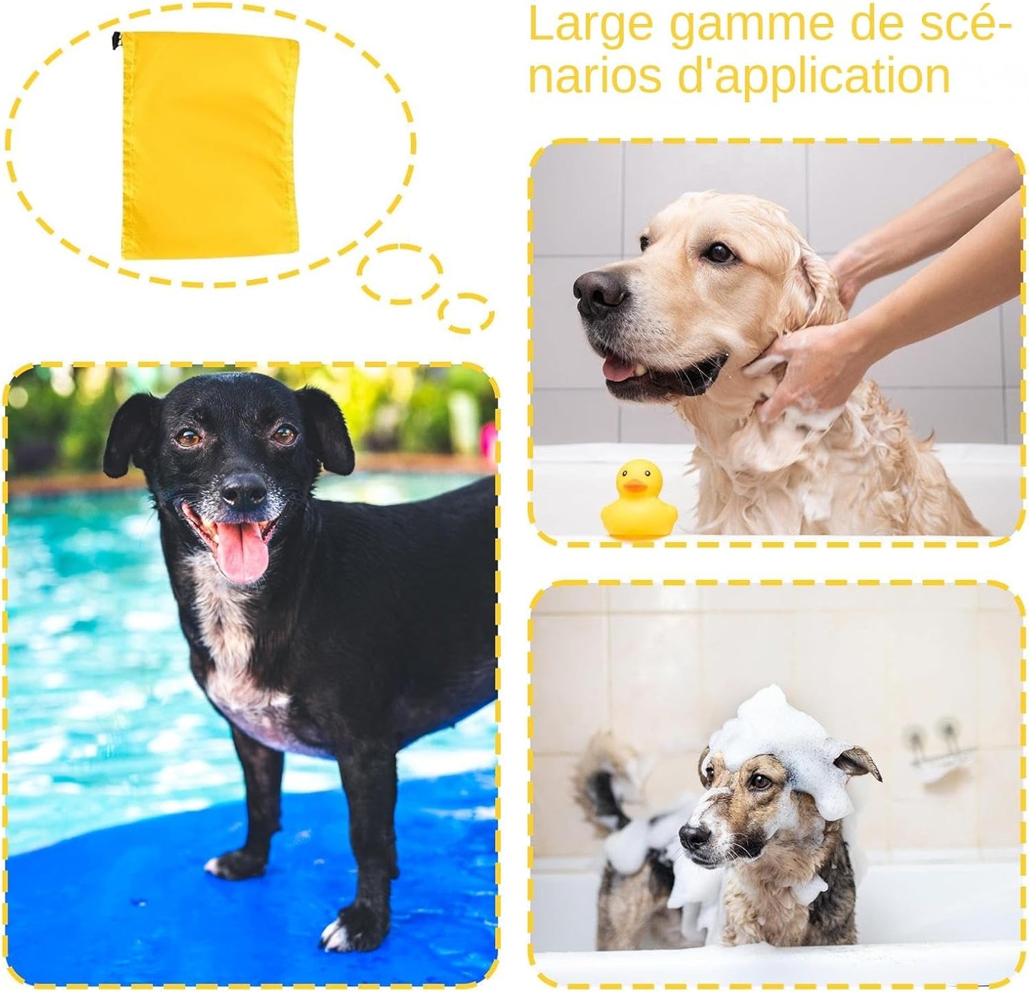 Waterproof Dog Snood Rain Hat for Long-Eared Breeds - Adjustable Ear Protection image 8