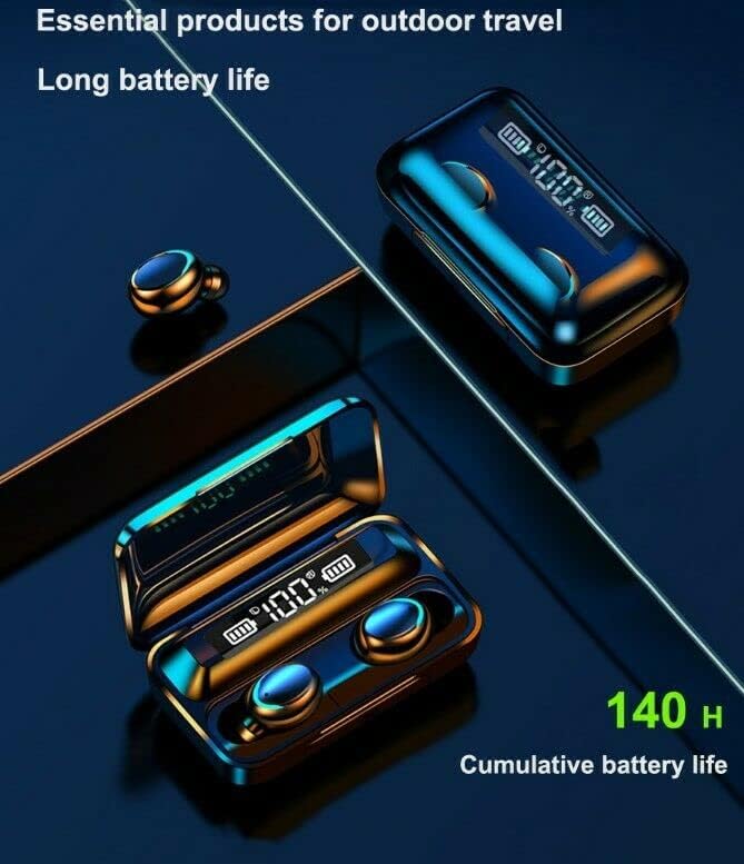 F9 True Wireless Bluetooth Earbuds, Waterproof, Wireless Charging, Power Bank, image 1