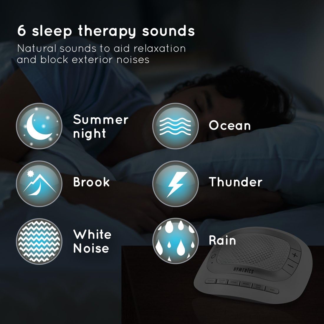 HoMedics SoundSpa Rejuvenate Machine Improve Sleep Quality+Increase Concentratio image 6