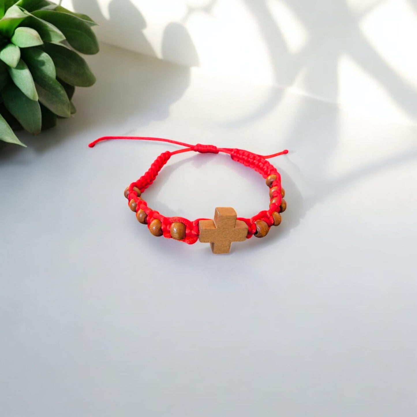 Holy Land Jerusalem Bracelet-Olive Wood Cross image 6