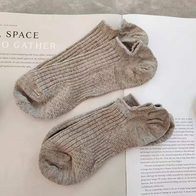 Friendly Natural Hemp Fiber Soft Custom Wholesale Hemp Wholesale Crew Socks image 2