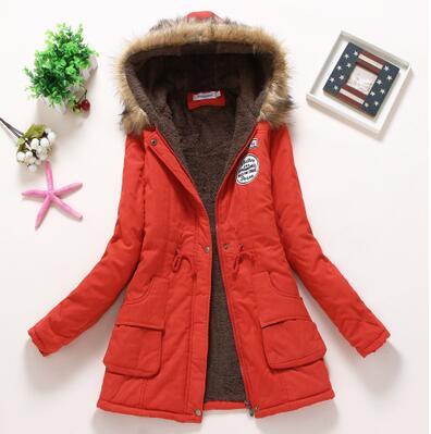 Hooded Medium-Long Casual Parka image 0