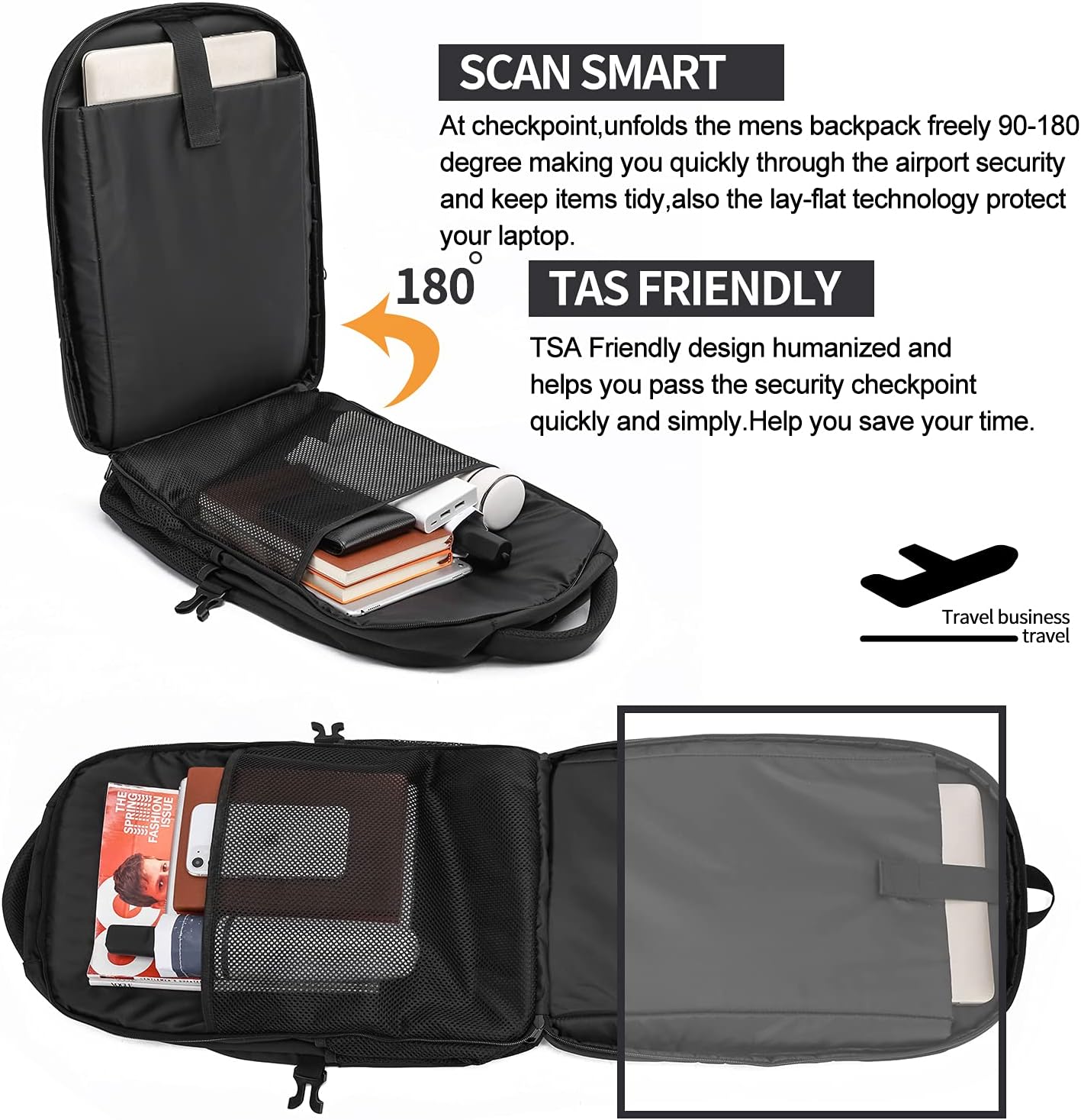 Wenig Extra Large Backpack for Men 50L,Water Resistant 17Inch image 6